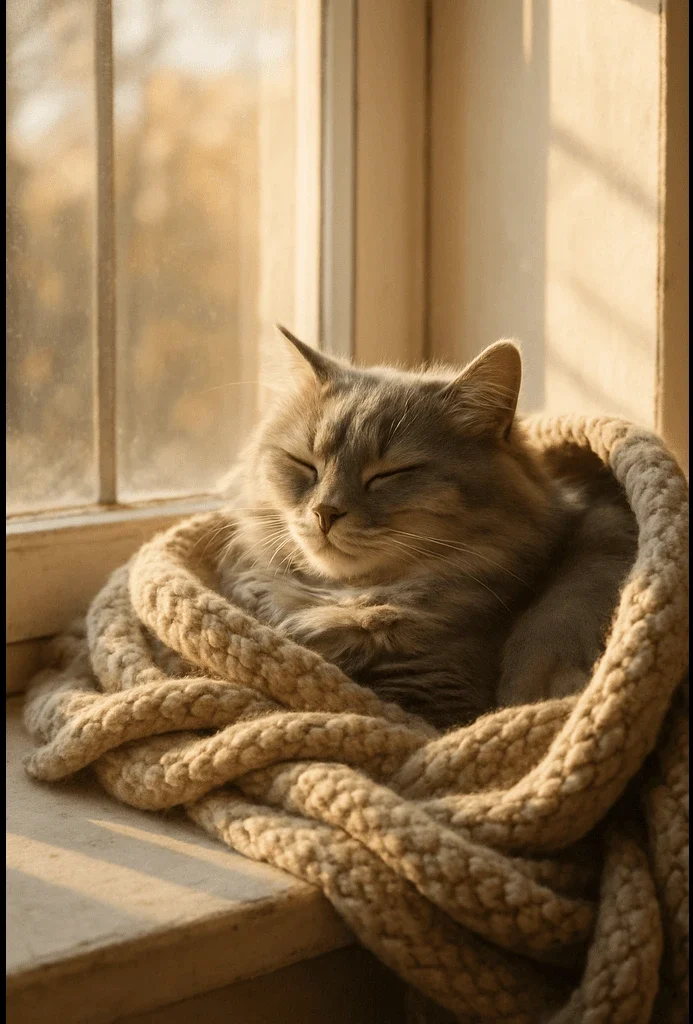 Why do Cats love blankets