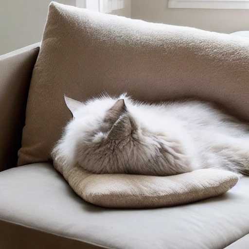 Cat Pillow for Relaxation