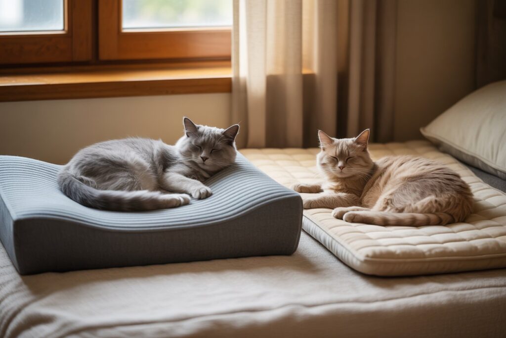memory foam vs regular cat bed