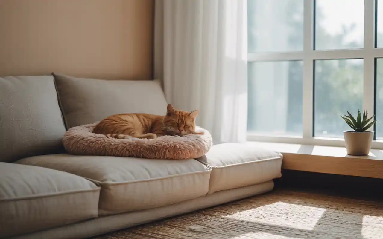 Cat Pillows for Small Spaces or Studio Apartments