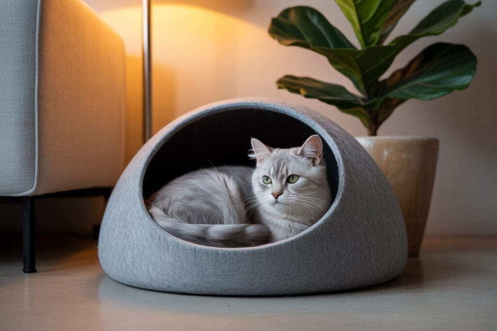 Cave-Style Cat Bed